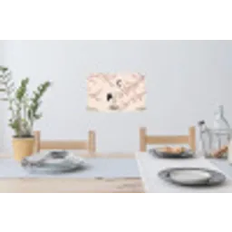 Aziatisch - Kraanvogel - Beige Muursticker klein -eettafel