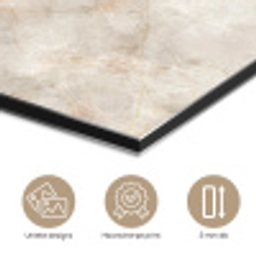 Lichtbeige - Goudbruine Nerven - Marmer aluminium wit klein 46 -closeup_NL