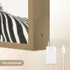 Zebra - Close-up - Zwart - Strepen Light Box met batterij (Wandlamp) middel -USP_websiteoplaadbaarNL