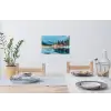 Winterlandschap - Natuur - Huis - Bergen - Sneeuw Muursticker klein -eettafel