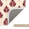 Botanisch - Patroon - Bordeaux Badmat klein 997 -USP_AntislipNL