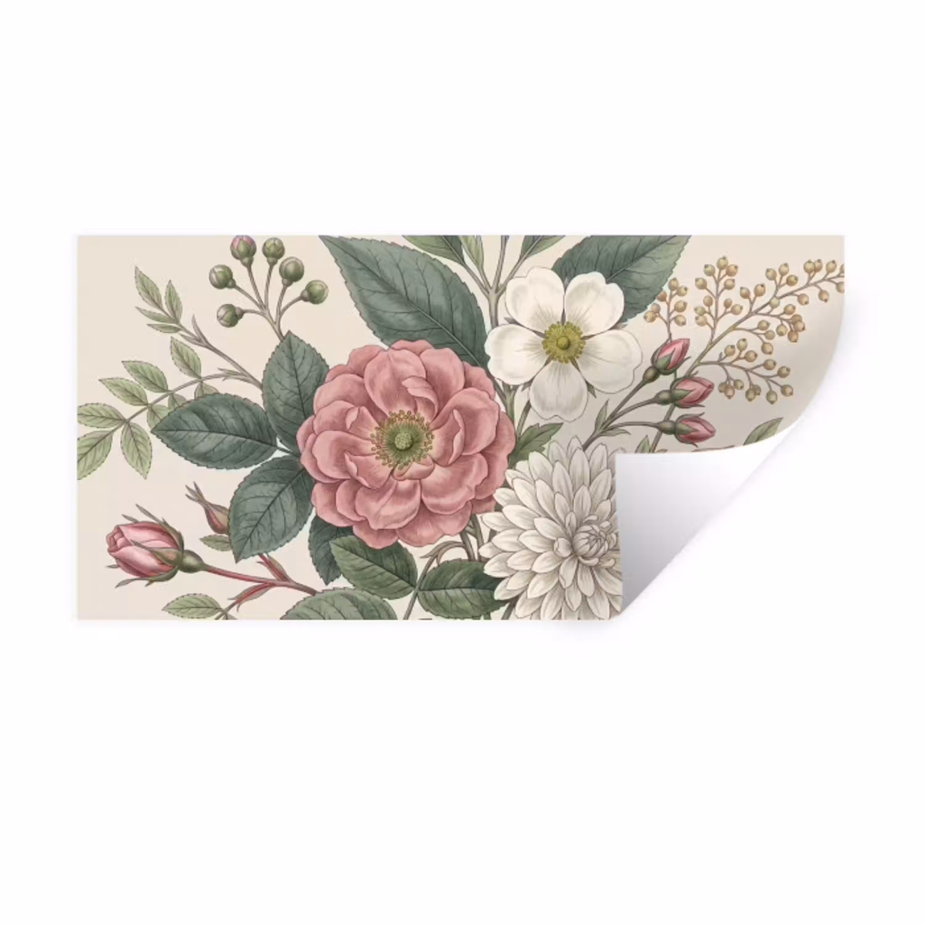 Romantisch - Design - Kleurrijk Muursticker klein -3d