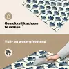 Klassiek - Motief - Blauw Inductie beschemer met haakjes klein 777 -ky-schoon-nl