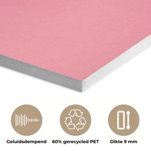 Dream - 3D - Rood - Roze PET vilt klein -closeup_NL