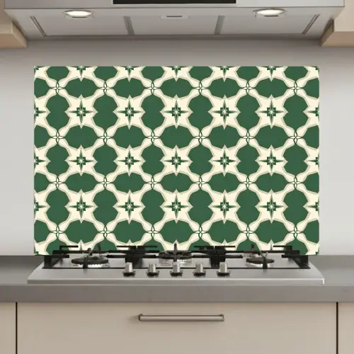 Tegel - Klassiek - Groen keuken achterwand spatscherm klein 900 -3d_website