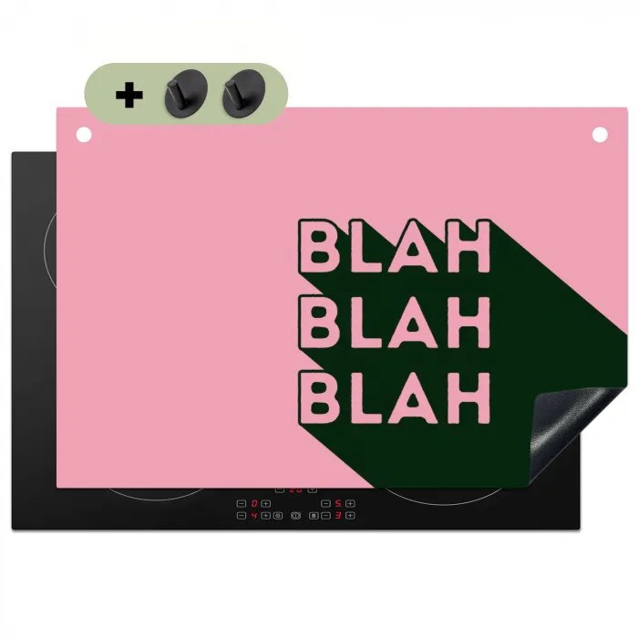 Tekst - Grafisch - Groen - Schaduw Inductie beschemer met haakjes klein -3d