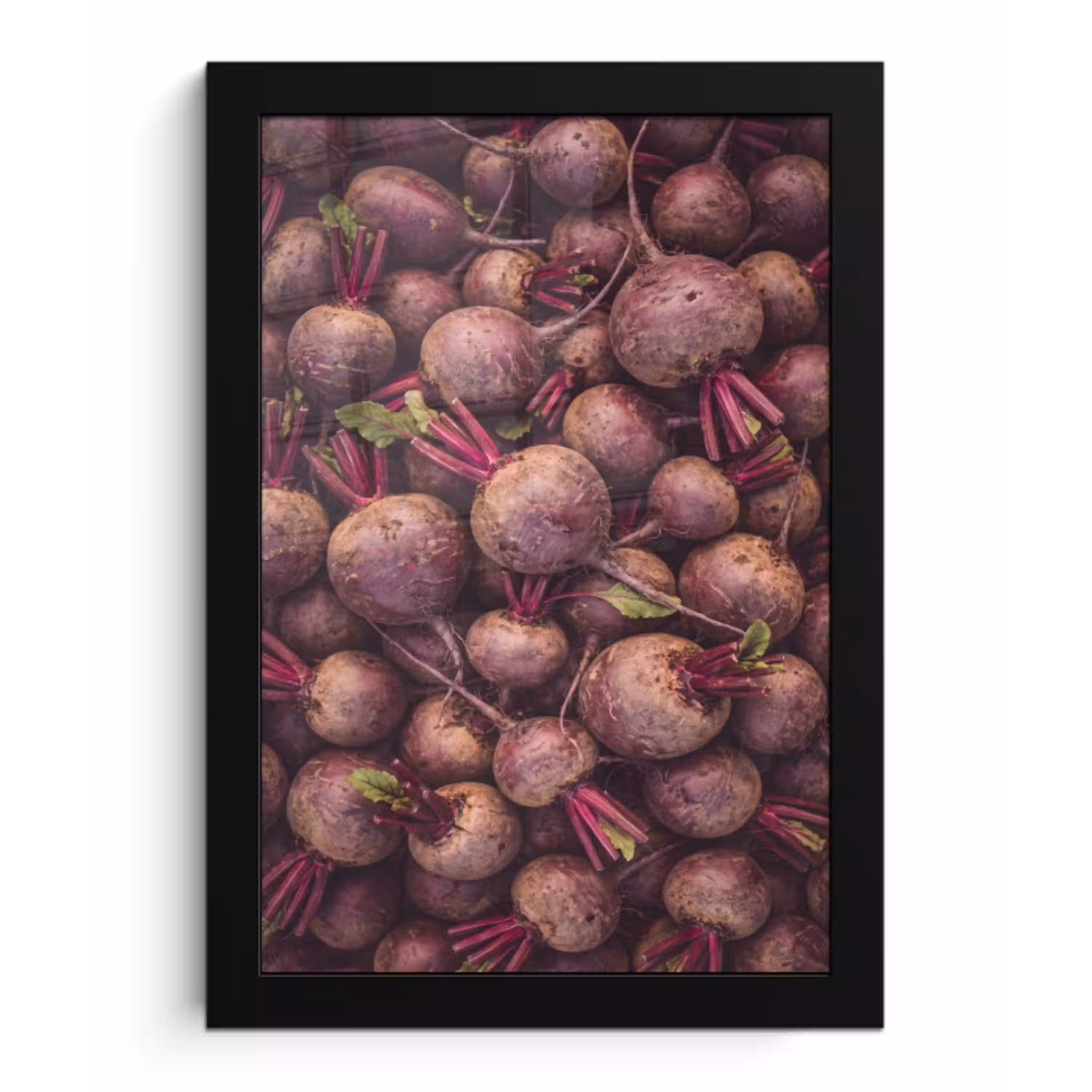 Groente - Rood - Natuur fotolijst zwart zonder passe partout klein -3d