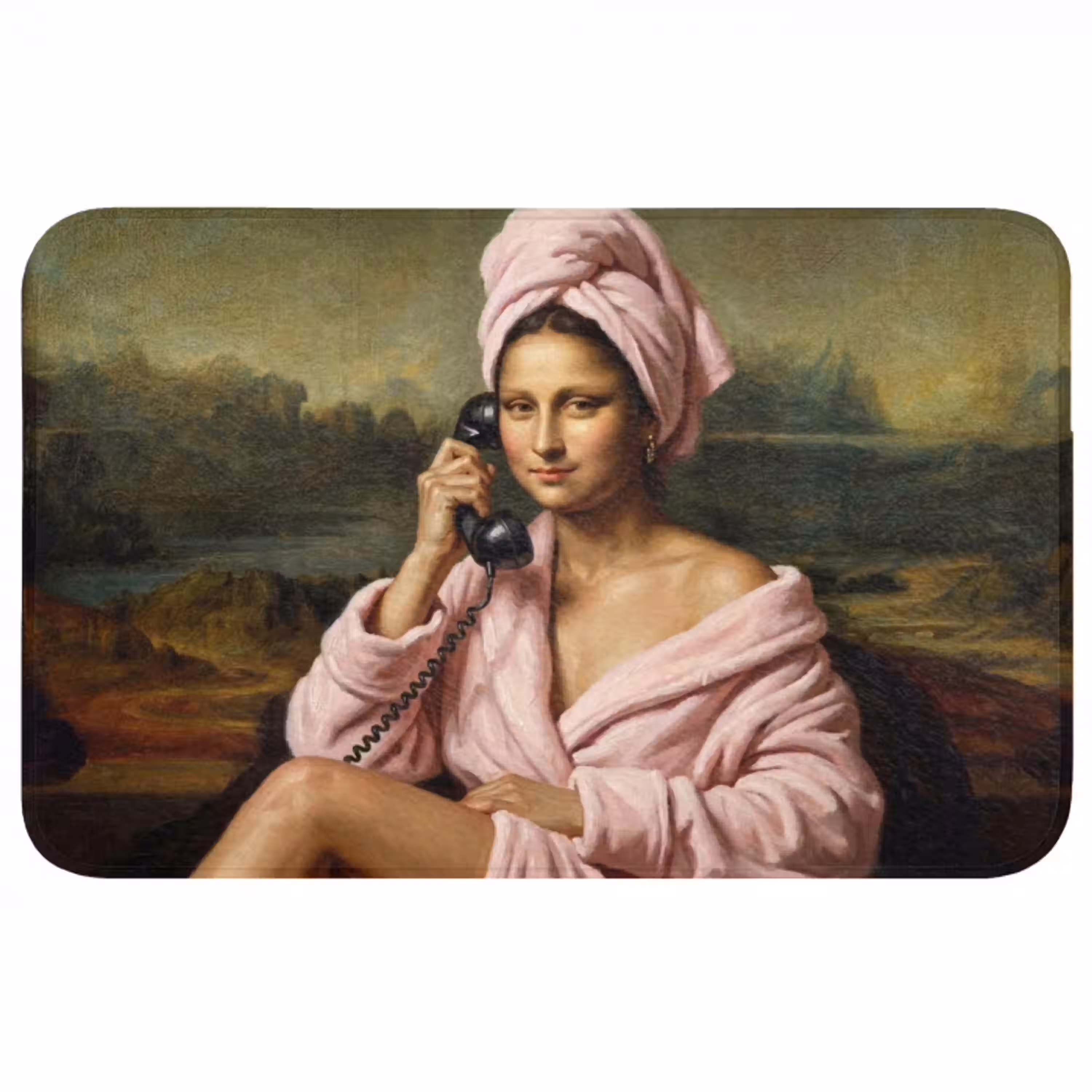 Mona - Klassiek - Roze WCmat middel -3d