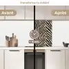Zebra - Klassiek - Zwart keuken achterwand 2 middel 865 -voor-na2_FR