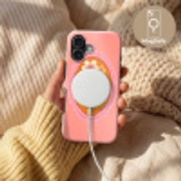 Illustratie - Bloemen - Rand - Roze Toughcase MagSafe Apple iPhone 17 klein -USP_MagsafeV