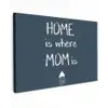 Quotes - Home is where mom is - Spreuken - Moeder canvas 2cm klein -z3d
