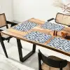 Vissen - Patroon - Blauw - Wit Placemat vinyl groot 368 -zzsfeer4_Kitchenyeah-website