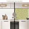 Vlecht - Patroon - Groen keuken achterwand 2 middel 871 -voor-na2_NL
