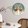 Kerstmagie - Winterwoud - Rendier Wandcirkel kunststof plaat 5mm dik klein -sfeer4