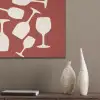 Wijnglazen - Silhouetten - Wit PET vilt klein -sfeer6_closeup
