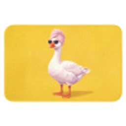 Eend - Zonnebril - Geel Badmat klein -3d