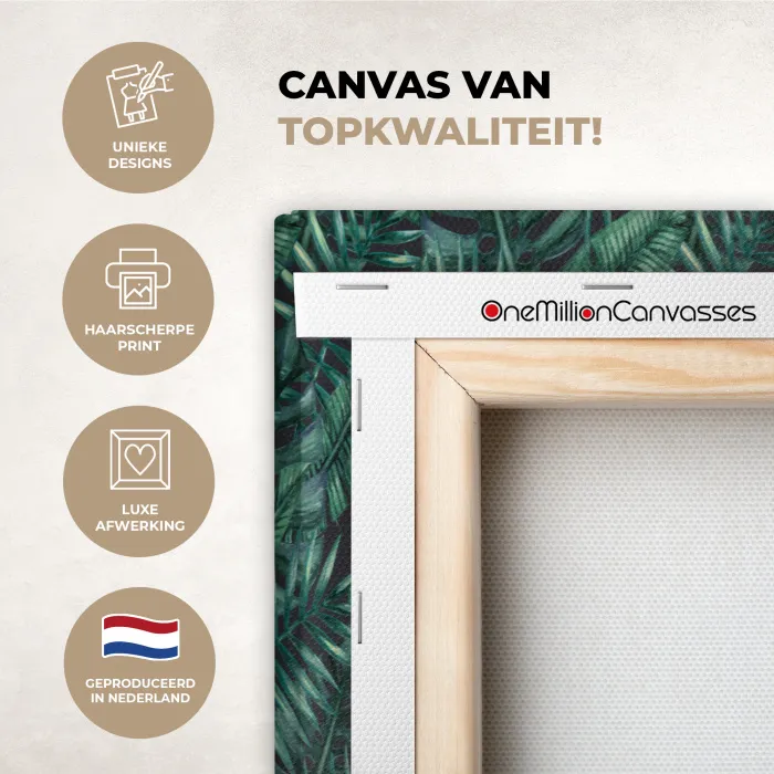Jungle - Beplanting - Overlapping - Afsnijding canvas 2cm xxl 828 -sfeer2