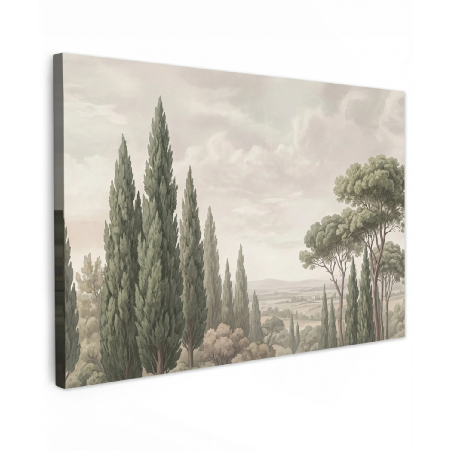 Vallei - Bos - Natuur - Groen canvas 2cm klein -z3d