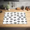 Paw - Pattern -Black Inductie beschermer vinyl 3mm klein 276 -sfeer5