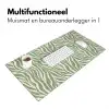Zebra - Motief - Groen Muismat XXL klein 681 -sfeer4