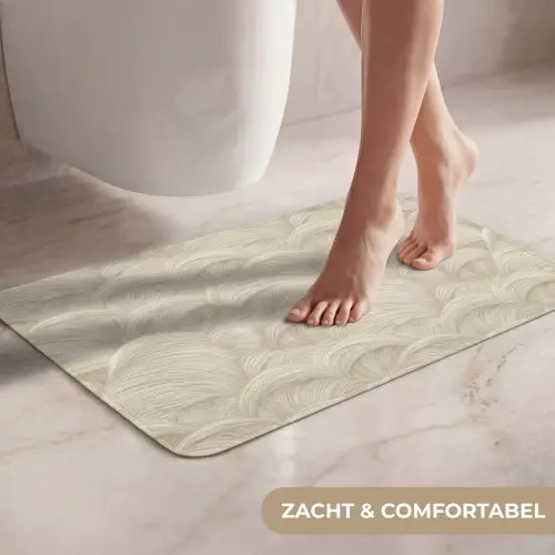 Bogen - Patroon - Beige WCmat klein 1009 -USP_ZachtNL