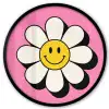 Smiley - Bloem - Roze Fotolijst rond zonder passe partout klein -3d