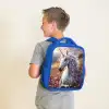 Pastel parelhoorn Kinderrugzak - Blauw middel -sfeer2