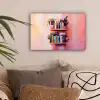 Planken - Boeken - Bladeren canvas 2cm klein -sfeer1