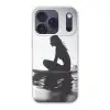 Silhouet - Vrouw - Surfplank - Water Telefoonhoesje iPhone 17 Pro klein -3d