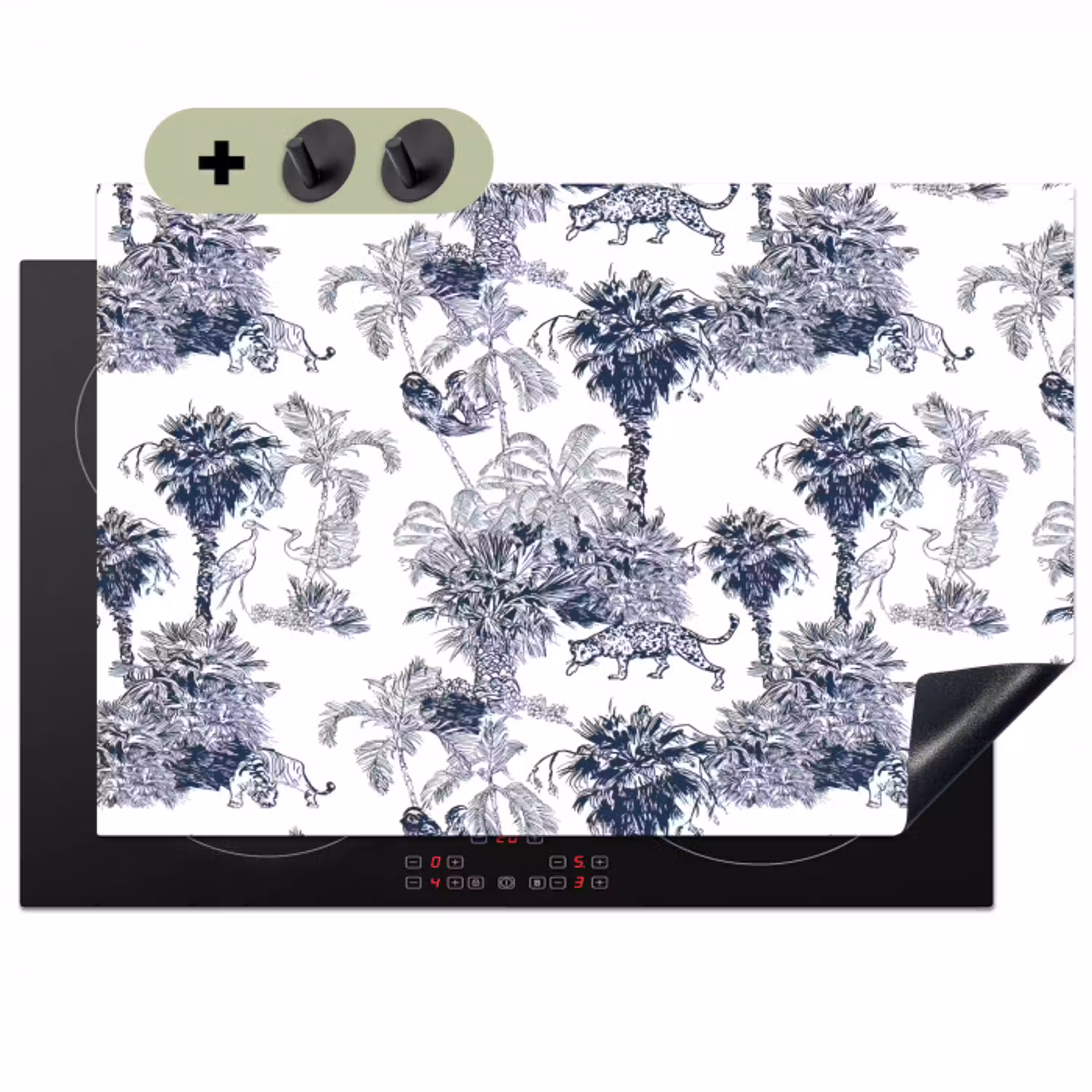 Jungle - Beplanting - Blauw Inductie beschemer met haakjes klein 777 -3d