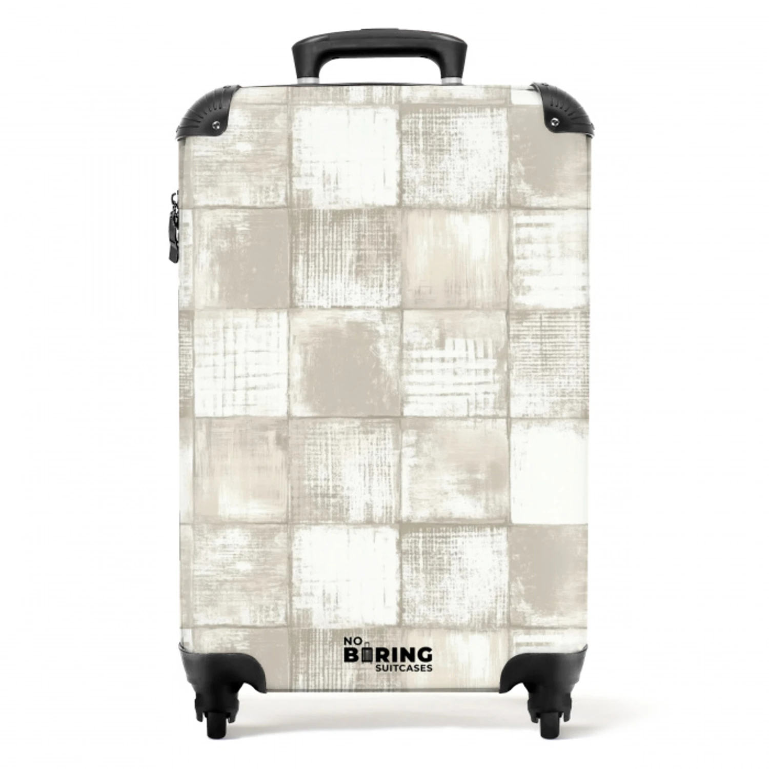 Tegel - Patroon - Verweerd NBS - Handbagage koffer - Volwassenen Unisex middel -productfoto_recht