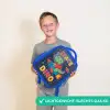 Dino - Raket - Kleurrijk Kinderrugzak - Blauw middel -sfeer1_NL