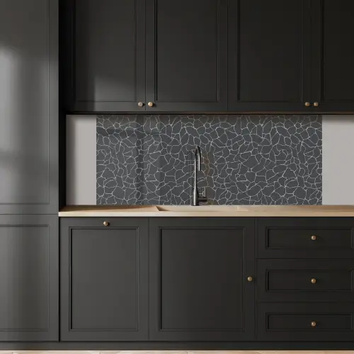 Design - Geometrie - Zwart keuken achterwand 2 middel 871 -sfeer1