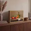 Tomaten - Olijfolie - Stilleven Light Box met batterij (Wandlamp) middel -sfeer2