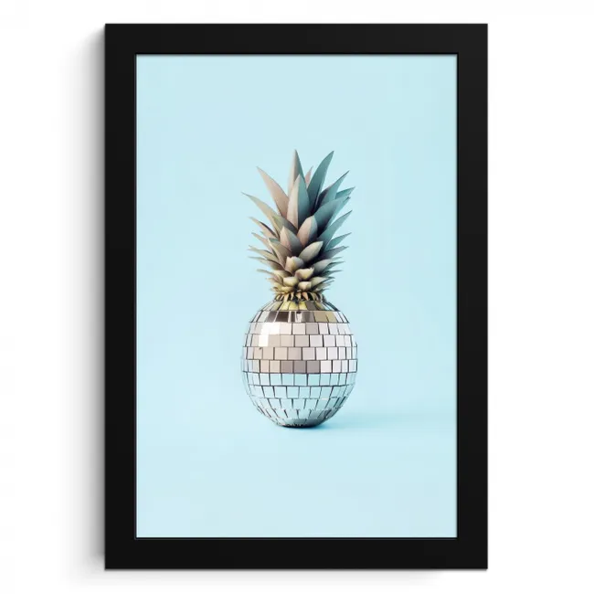 Blauw - Ananas - Disco - Discobal KitchenYeah - Keuken - Fotolijst klein -3d