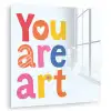 You are art - Kleurrijk - Grafisch plexiglas 5mm klein -zzzproduct_nieuw