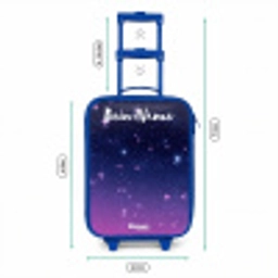 Sterren - Galaxy - Blauw - Roze Kinderkoffer - Blauw klein -productfoto_formaten