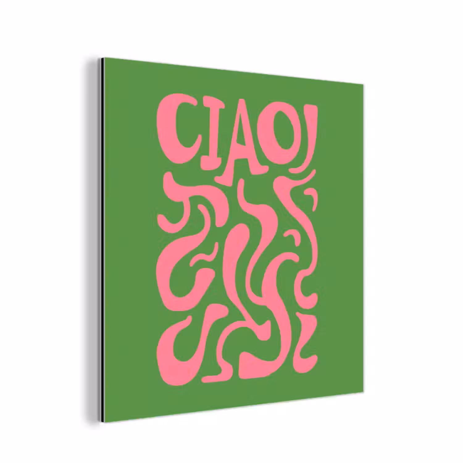 Aluminium schilderij - Abstract - Roze - Ciao - Vormen