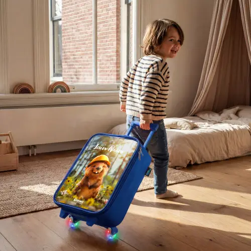 Benno Bloembouwer Kinderkoffer - Blauw klein -sfeer1
