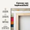 Vintage - Moderne kunst - Oranje - Geometrische vormen canvas 2cm klein -zzzsfeer2_topdoek