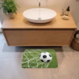Voetbal - Goal - Net - Sport Badmat klein -sfeer1