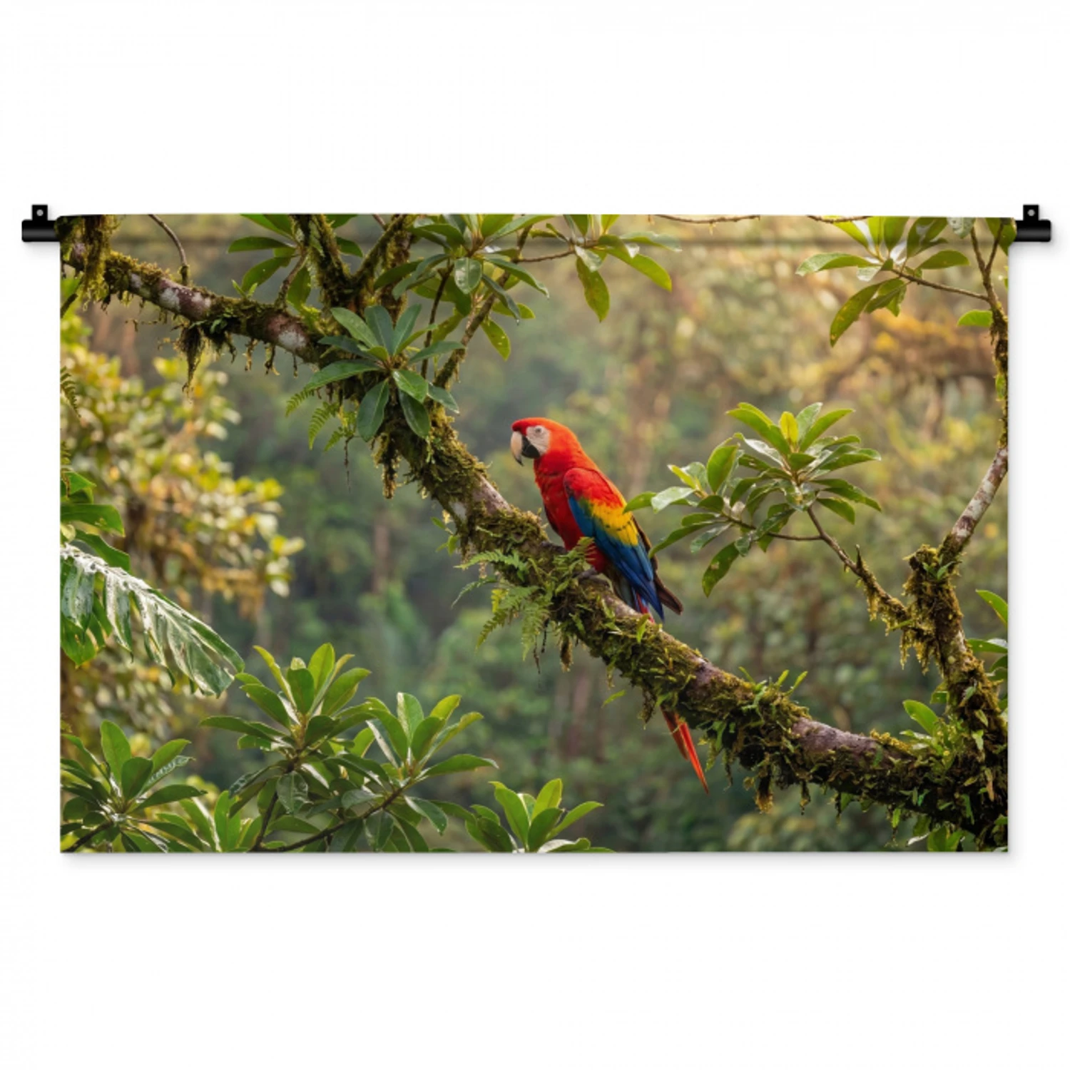Ara - Jungle - Rood Wandkleed katoen middel -zz3d