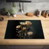 Boeket - Bloemen - Licht - Zwart Inductie beschermer vinyl 3mm klein -sfeer5