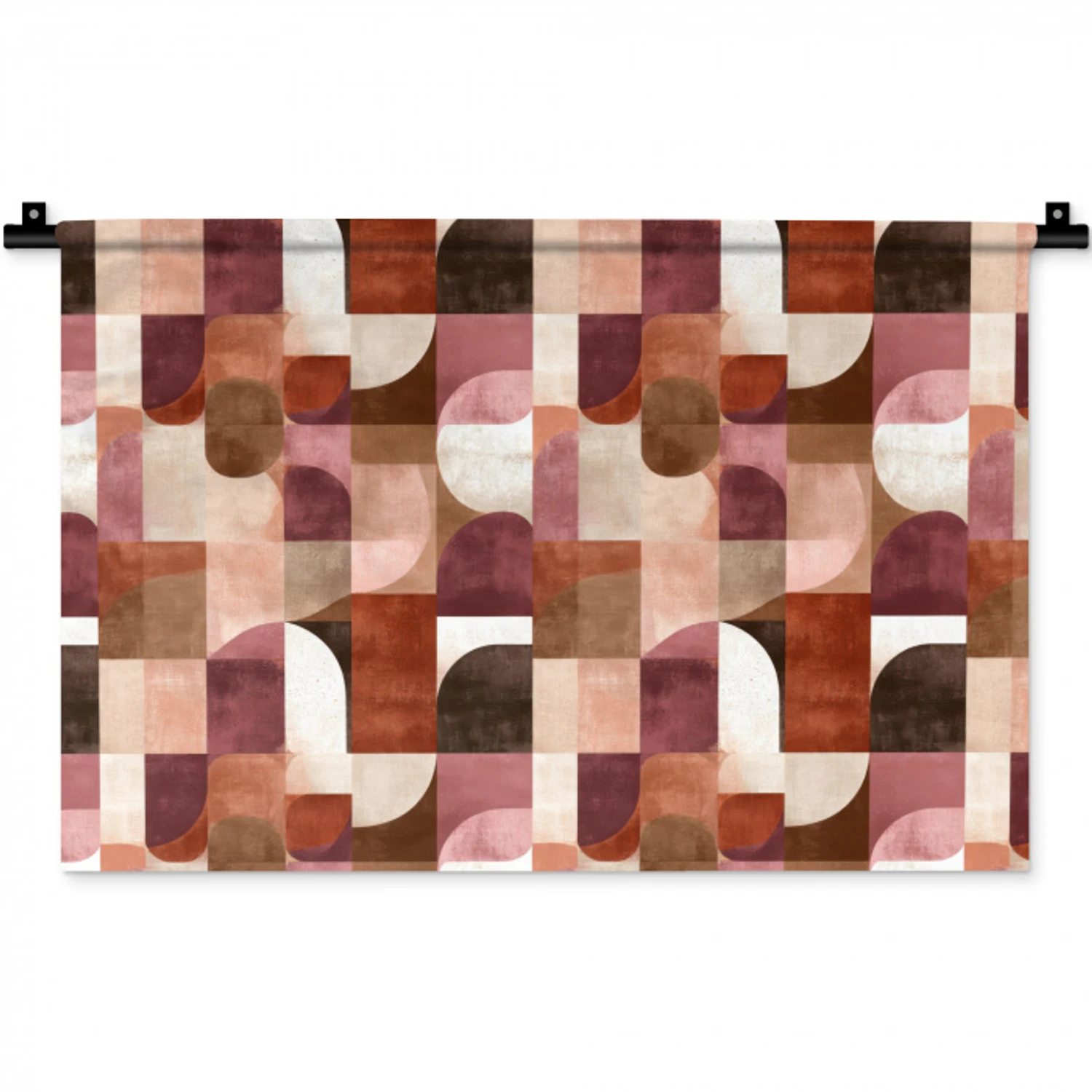 Geometrie - Modern - Retro Wandkleed katoen klein 269 -zz3d