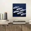 Vissen - Delfts - Blauw - Keramiek aluminium wit klein -sfeer1