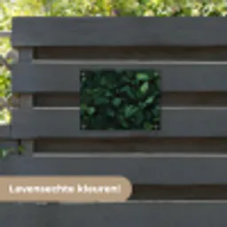 Bladeren - Ovaal - Groen - Nerven tuinposter los doek klein -sfeer3