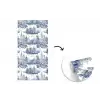 Huizen - Bomen - Water - Vogels - Blauw fotobehang vinyl groot 64 -3d