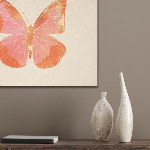 Vlinder - Minimalistisch - Roze PET vilt klein -sfeer6_closeup
