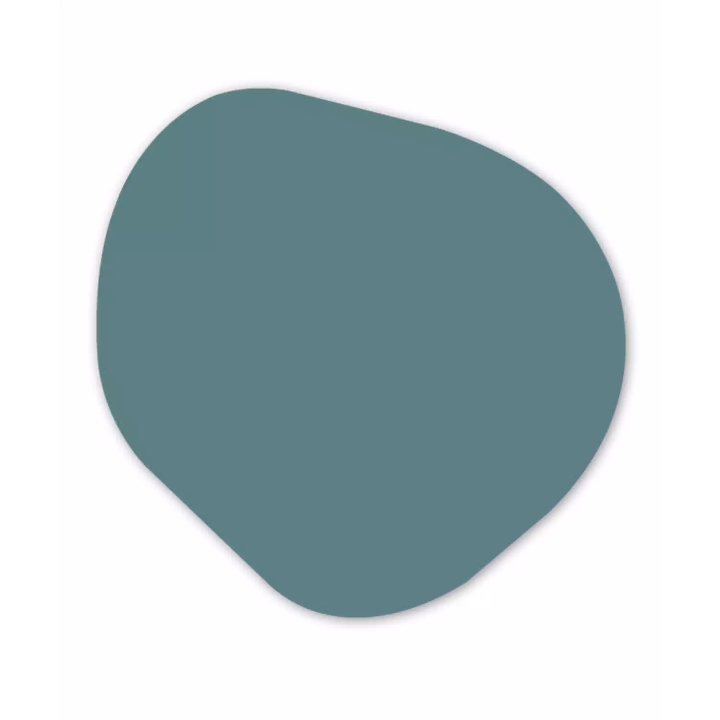 Serene - Teal - Blauw Wandcirkel Organisch Aluminium middel 851 -3d