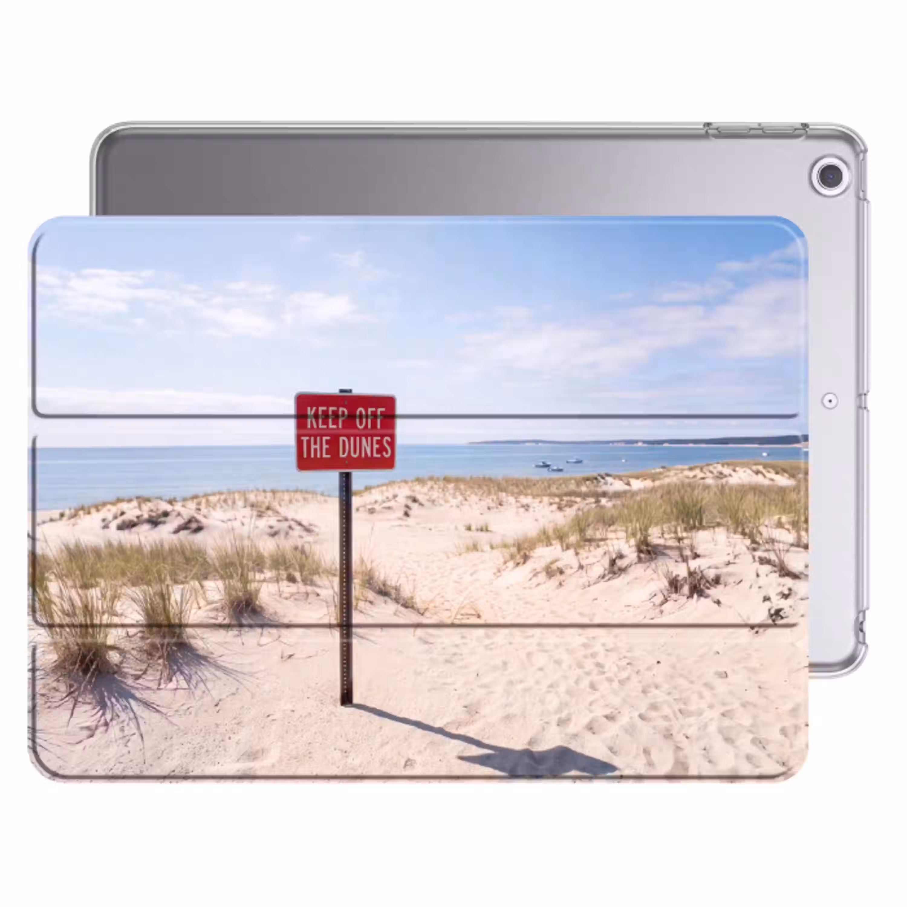 Duin - Bord - Kust - Landschap - Rood Apple iPad 2017 middel -threedimensional_3d_global